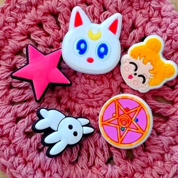 Sailor Moon 5 PC Croc Charm Jibitz Set - Picture 2 of 7